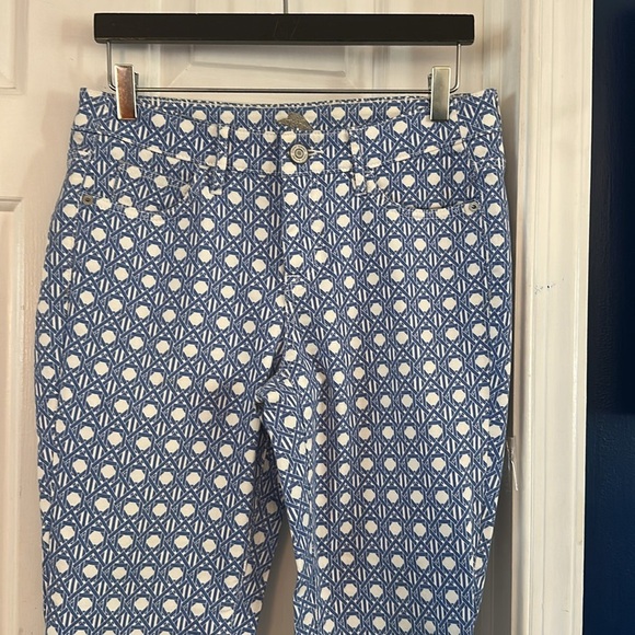 NWOT Women’s Tommy Bahama Cataline Caning SKINNY Ankle Blue Denim Jeans Sz 10 - Picture 2 of 10